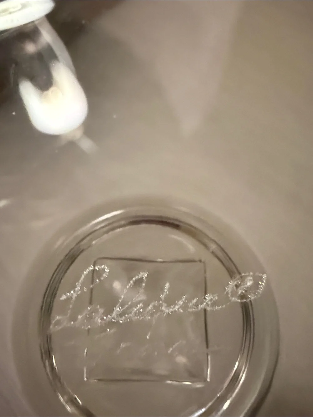 Lalique.   Phalsbourg pattern  champagne / sherbet crystal